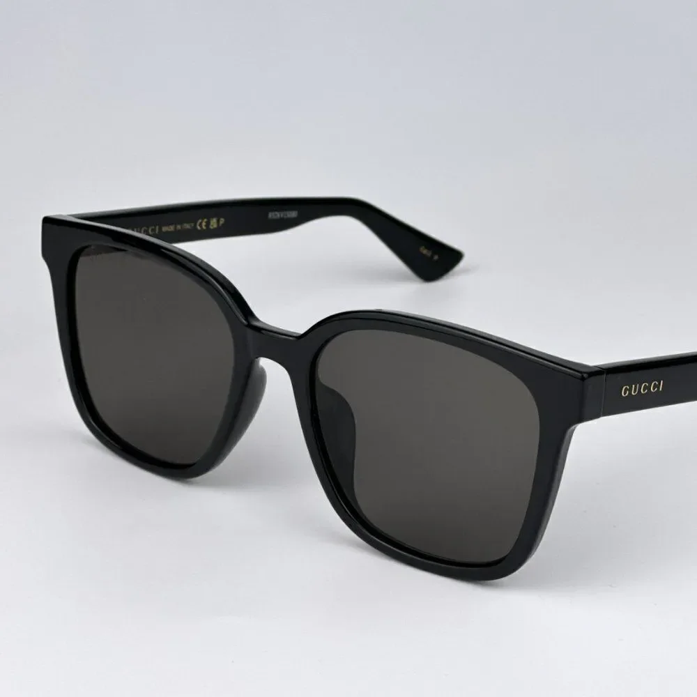 SALE! NEW Gucci GG1346SK 002 Black Brown Polarized Square Unisex Sunglasses
